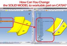 CATIA SOLID MODELI PART DOSYASINA CEVIRME